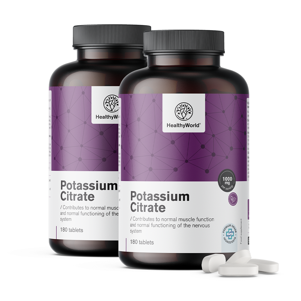 Citrate de potassium 1000 mg en comprimés.