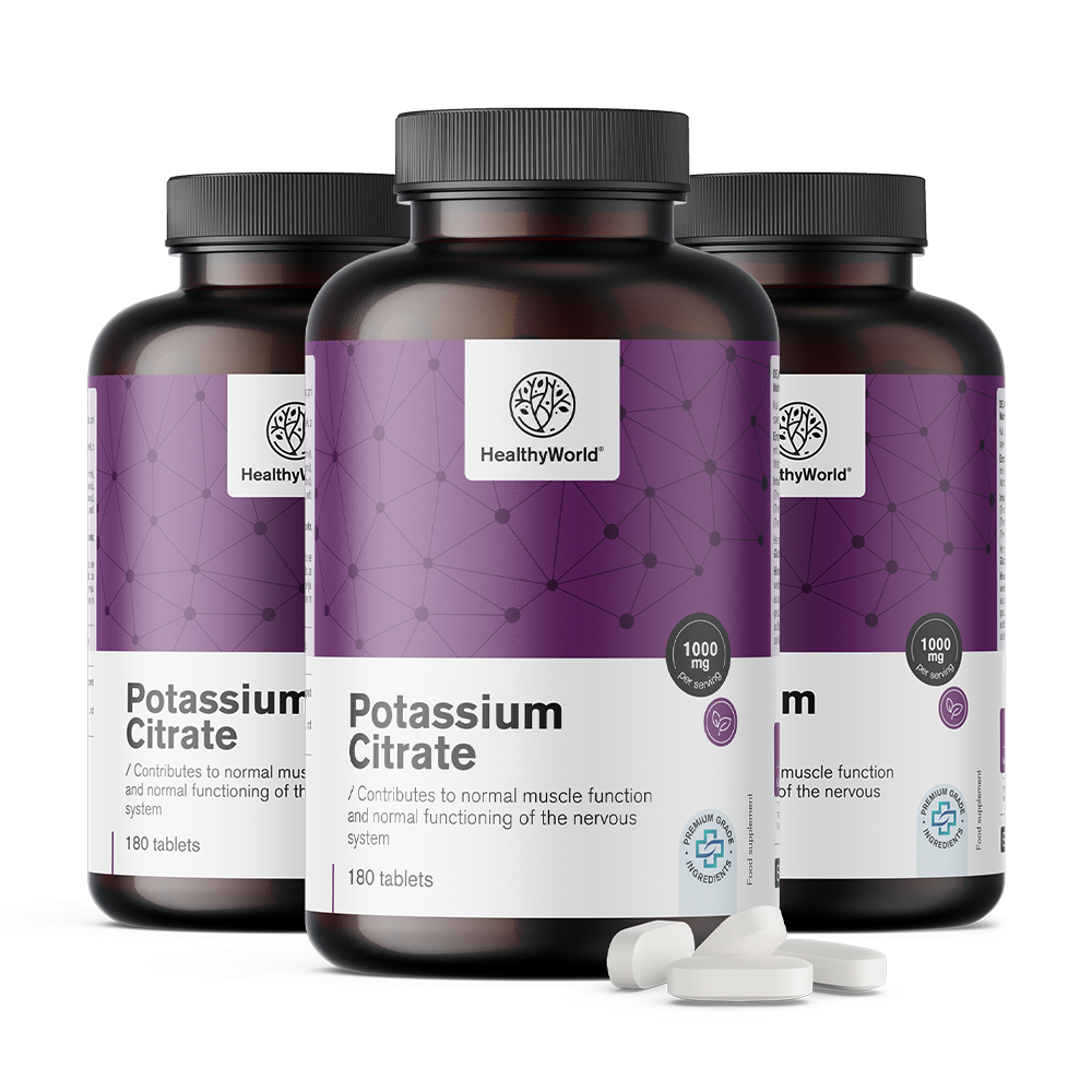 Citrate de potassium 1000 mg en comprimés.