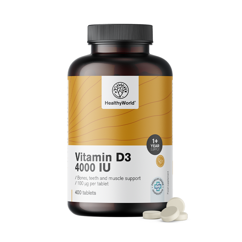 Vitamine D3 4000 i.e. dans un emballage XL