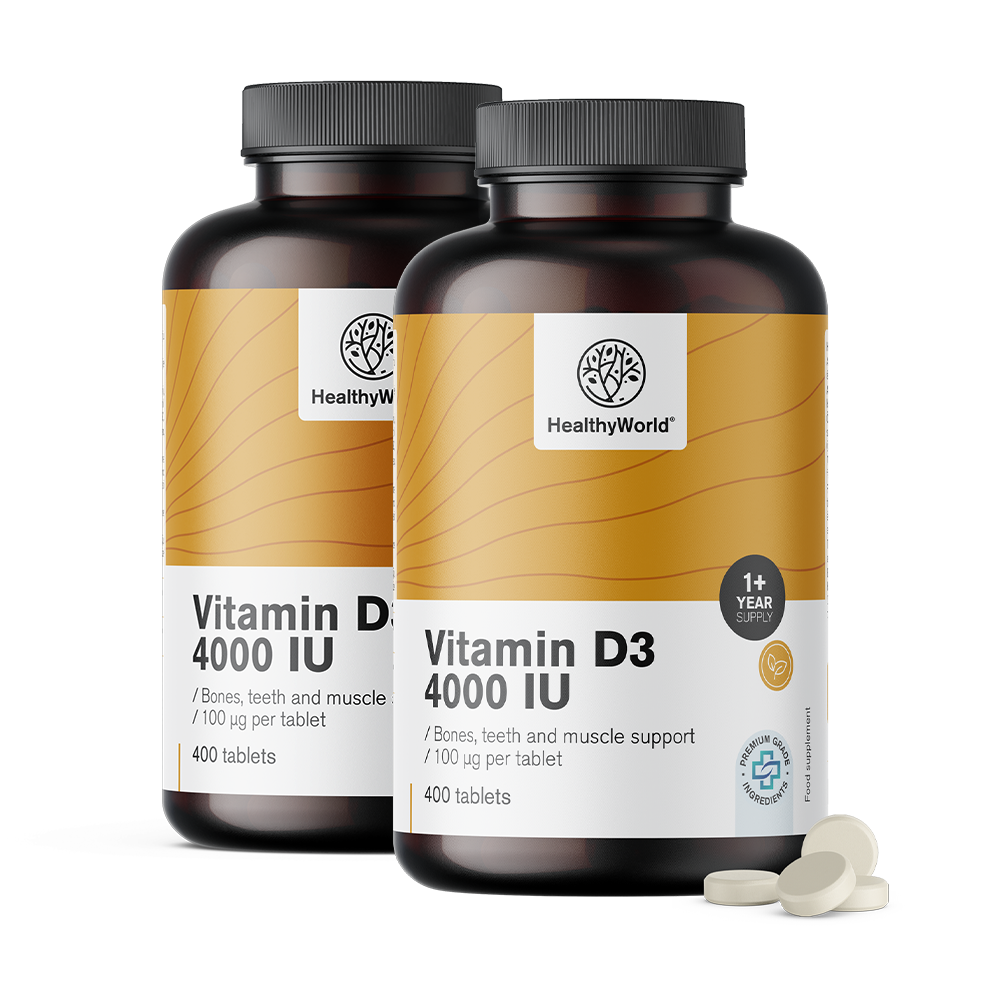 Vitamine D3 4000 i.e. dans un emballage XL