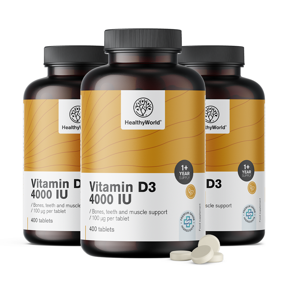 Vitamine D3 4000 i.e. dans un emballage XL