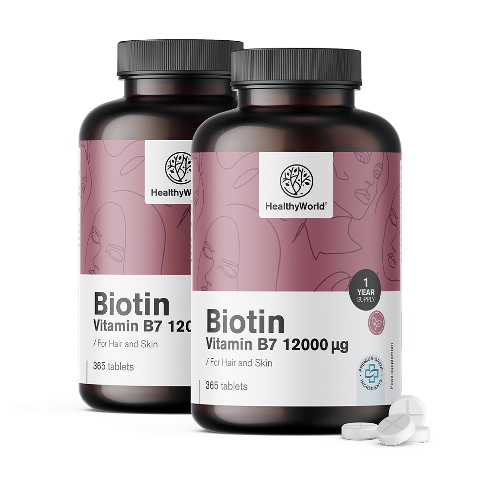 Biotin 12000 µg en comprimés