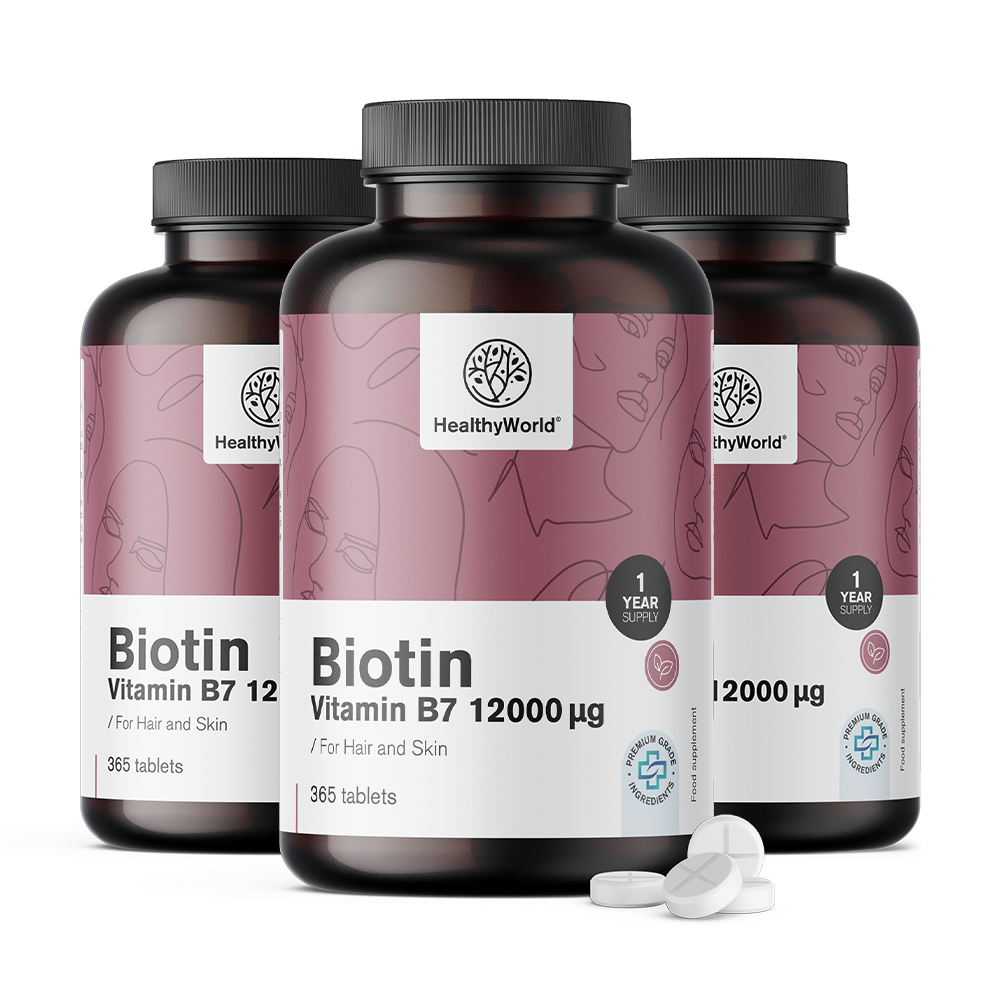 Biotin 12000 µg en comprimés