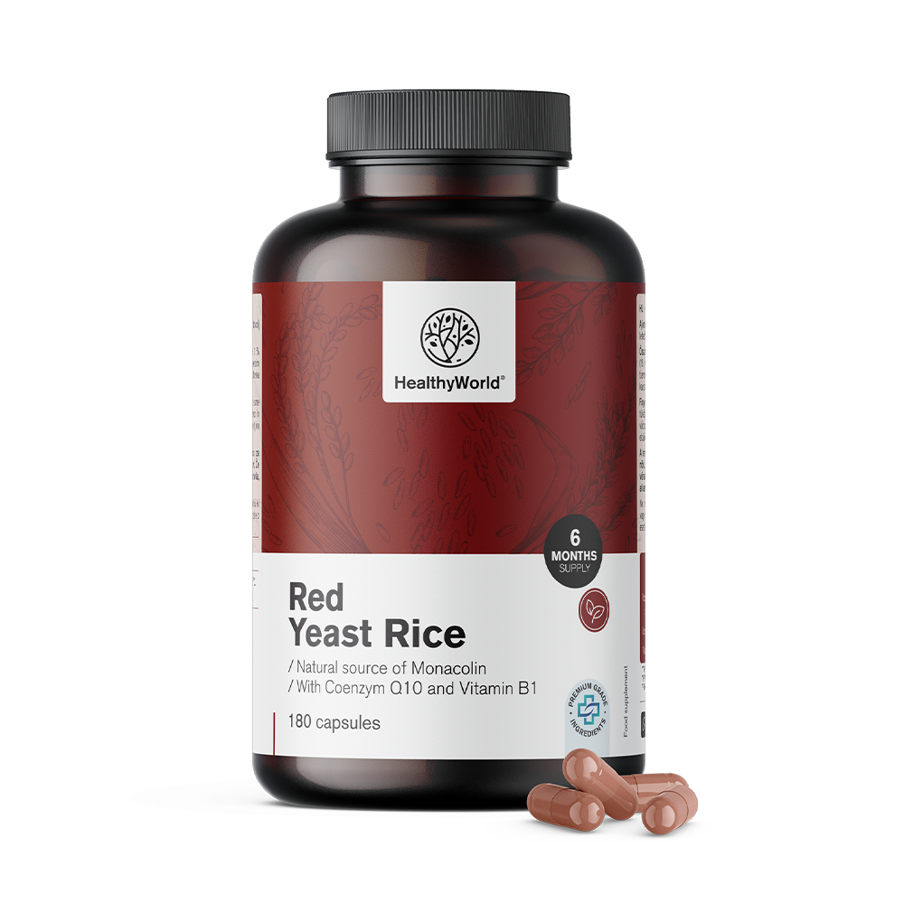 Riz rouge fermenté à 250 mg en capsules.