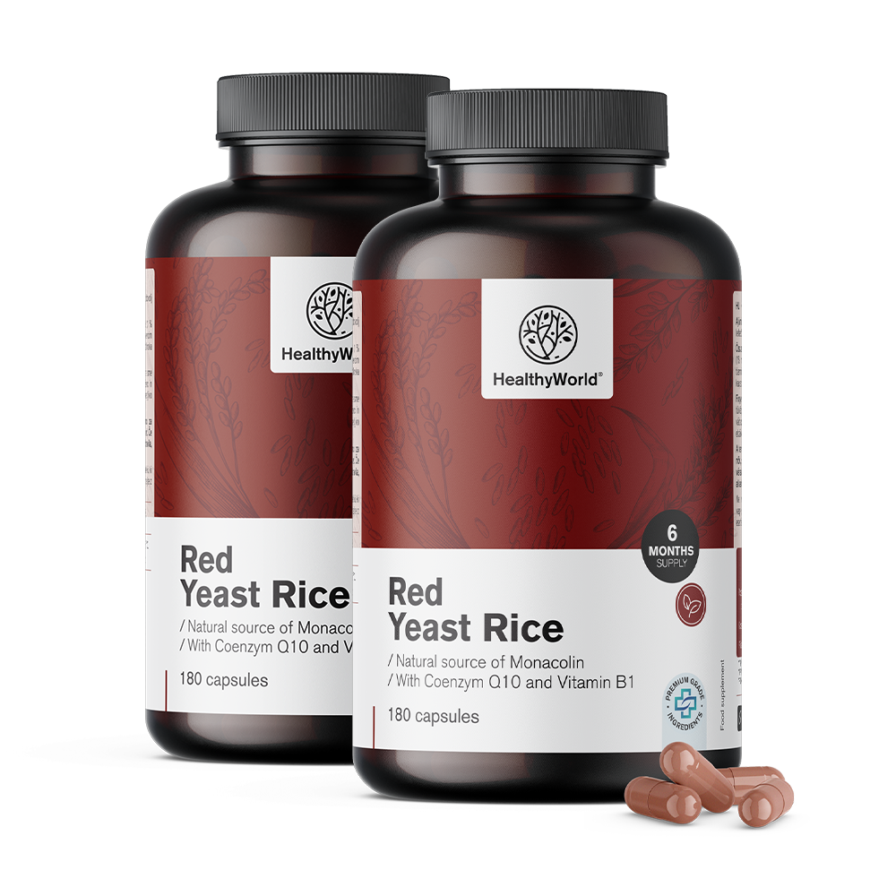 Riz rouge fermenté à 250 mg en capsules.