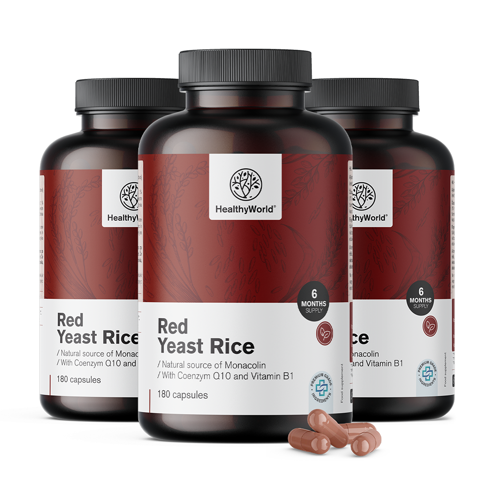 Riz rouge fermenté à 250 mg en capsules.