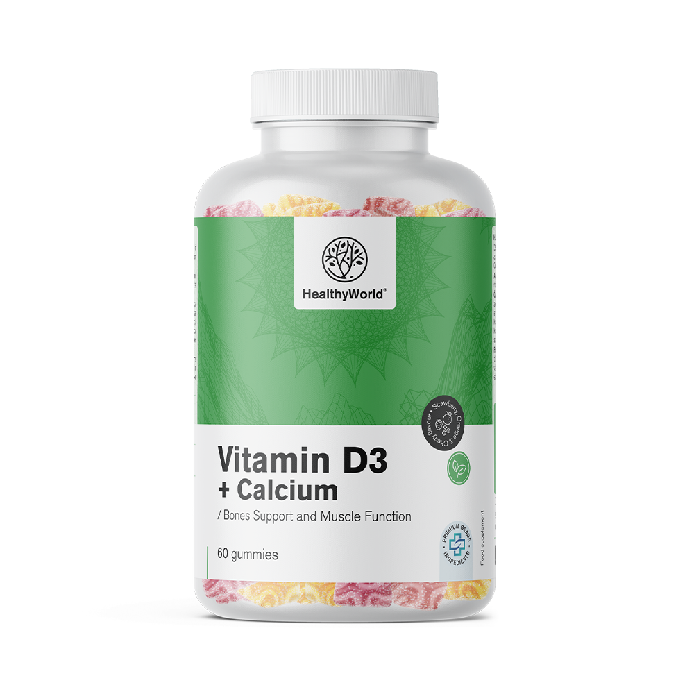 Vitamine D3 + Calcium en bonbons gélifiés