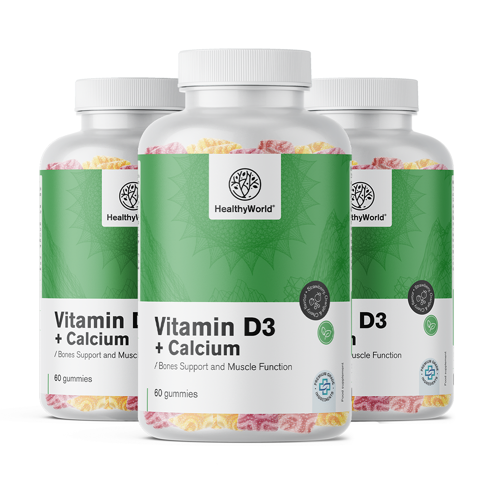 Vitamine D3 + Calcium en bonbons gélifiés