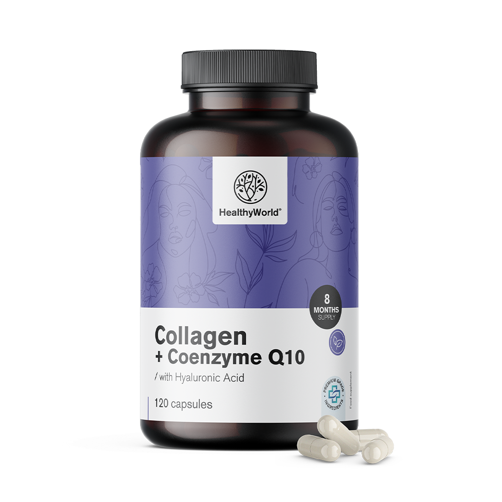 Collagène + Coenzyme Q10 avec acide hyaluronique.