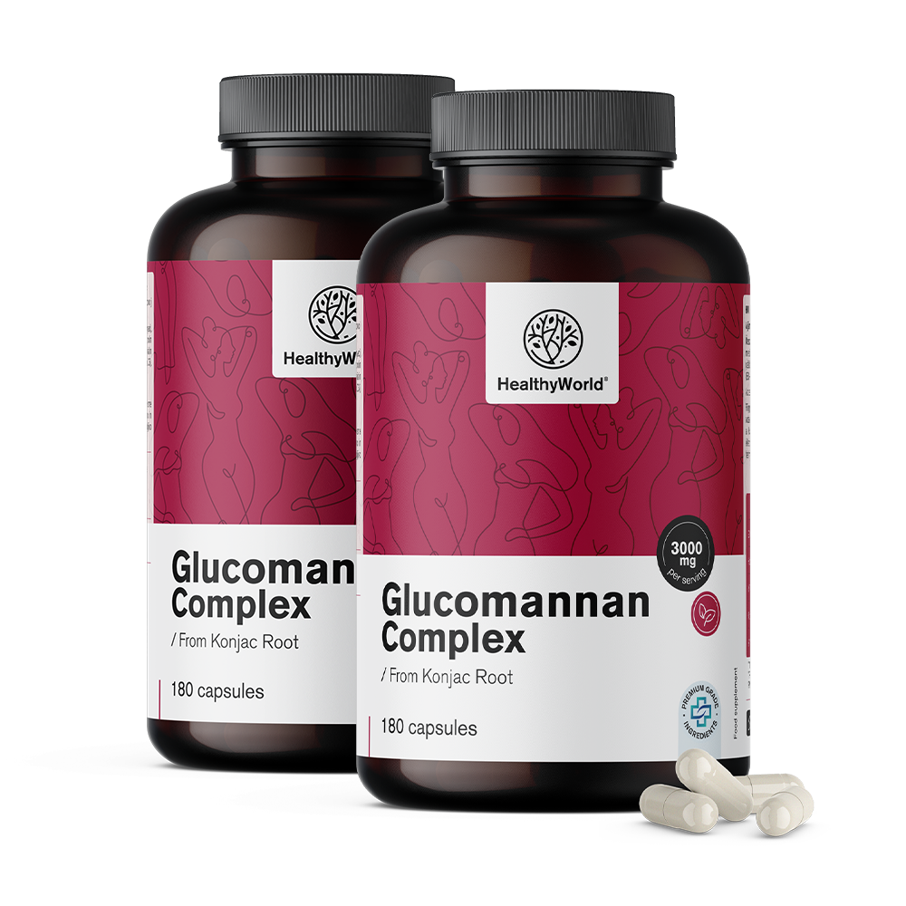 Complexe de glucomannane 3000 mg.