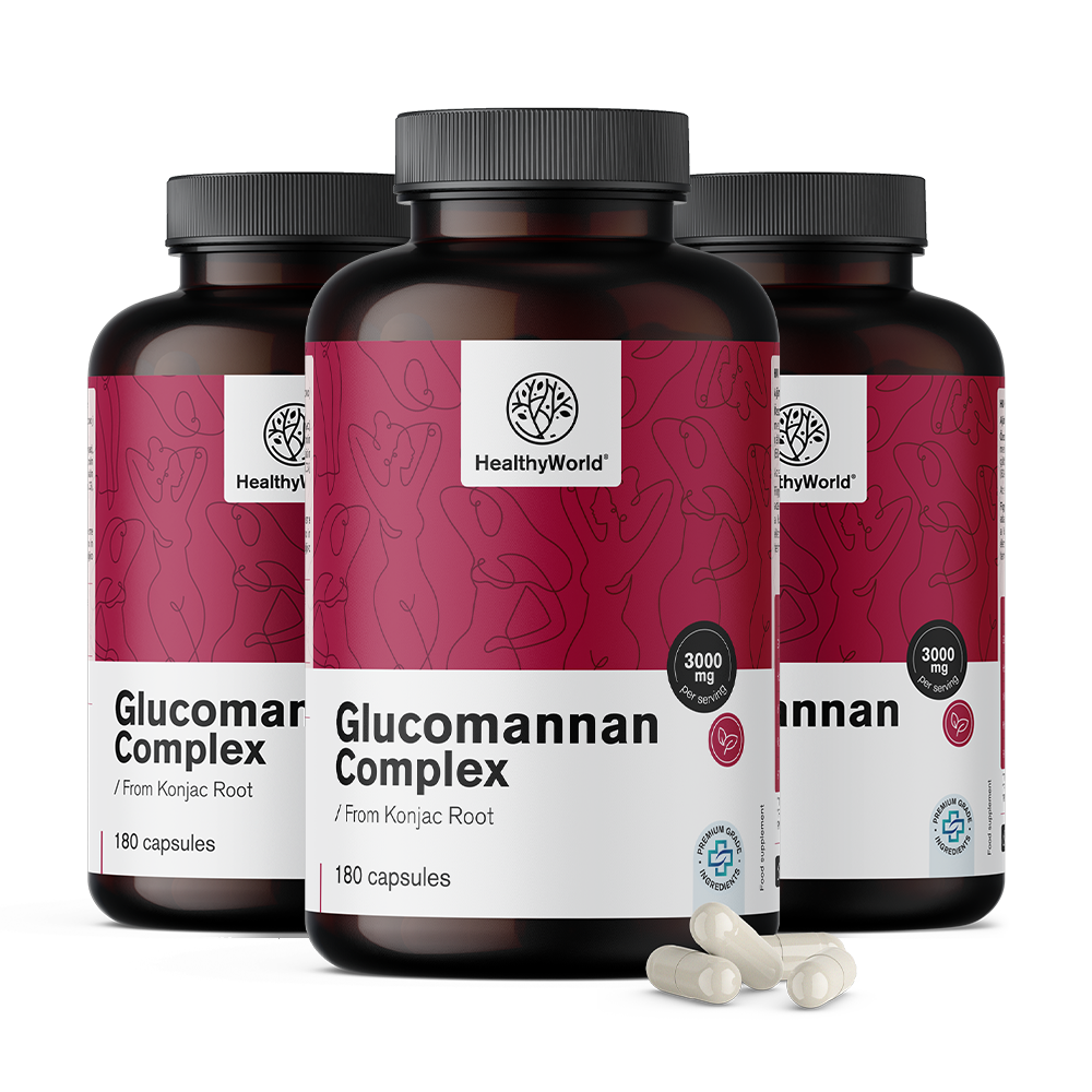 Complexe de glucomannane 3000 mg.