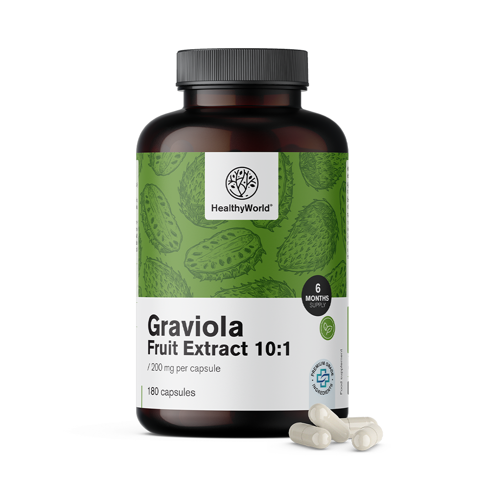 Graviola 200 mg - extrait 10:1Graviola 200 mg - extrait 10:1