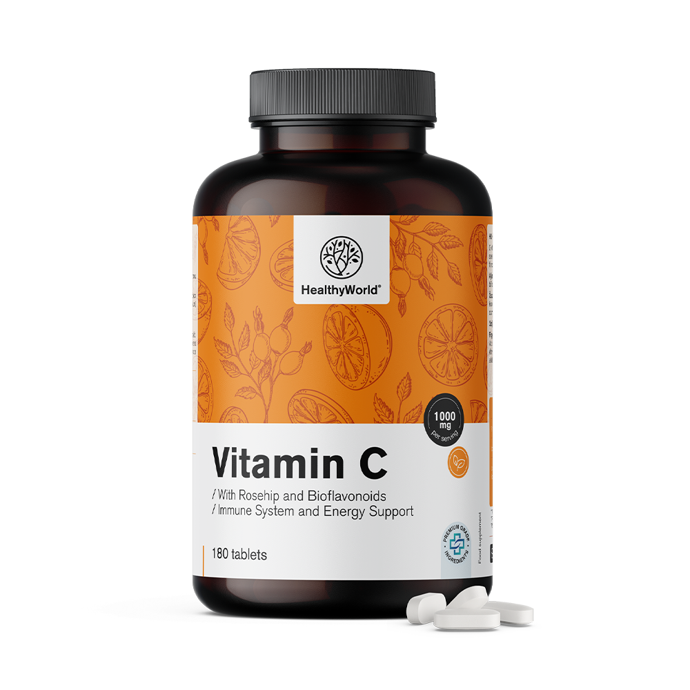 Vitamine C 1000 mg - avec de l'églantier et des bioflavonoïdes