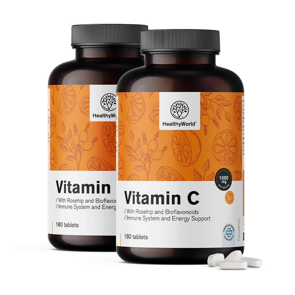 Vitamine C 1000 mg - avec de l'églantier et des bioflavonoïdes