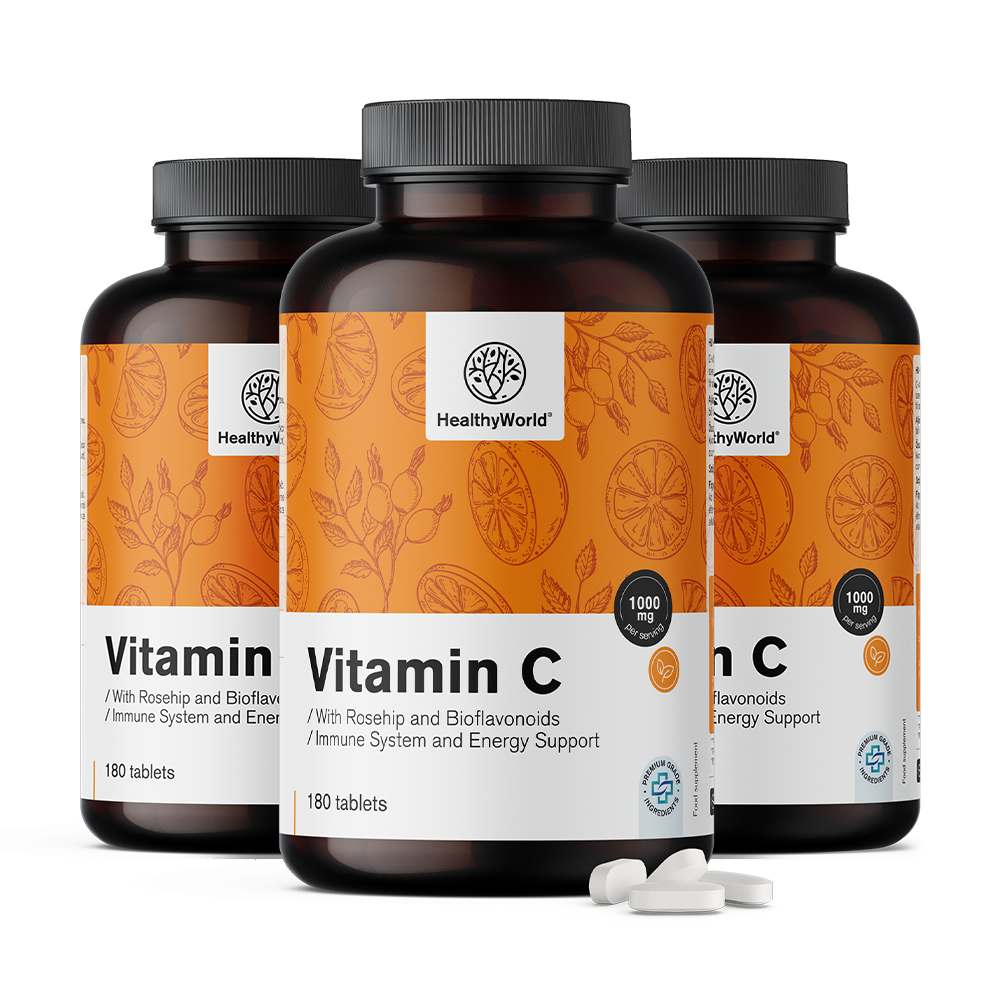 Vitamine C 1000 mg - avec de l'églantier et des bioflavonoïdes