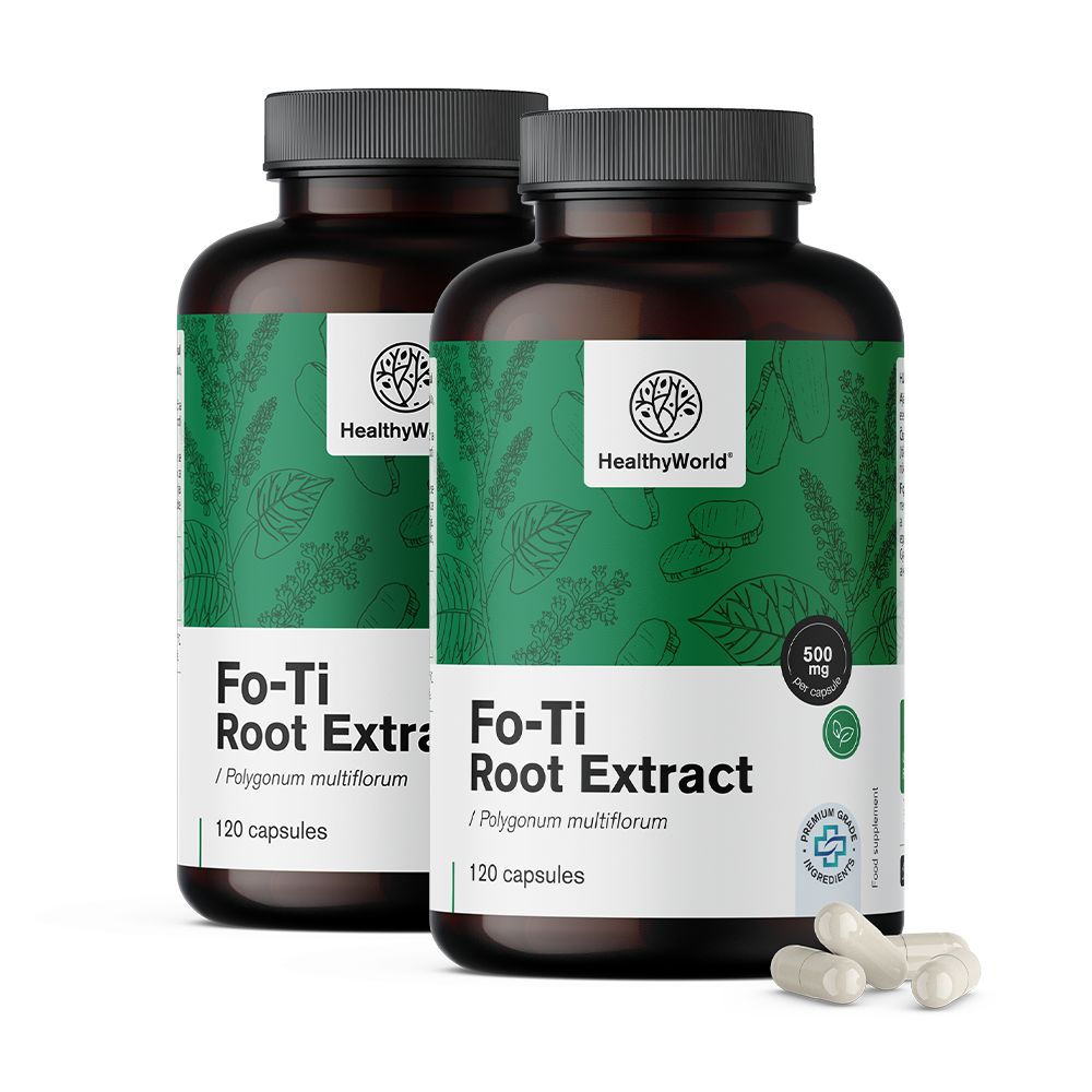 Fo-Ti (He Shou Wu) 500 mg - extrait 10:1Fo-Ti (He Shou Wu) 500 mg - extrait 10:1