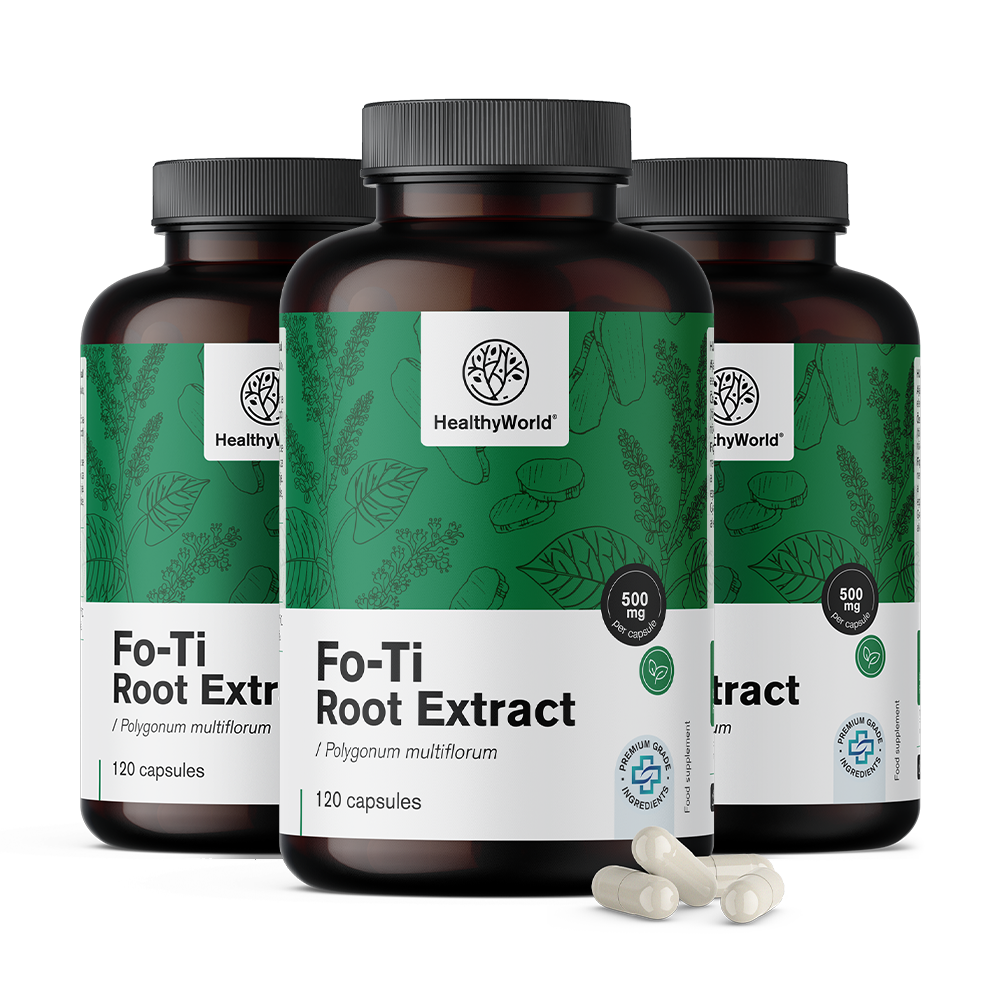 Fo-Ti (He Shou Wu) 500 mg - extrait 10:1Fo-Ti (He Shou Wu) 500 mg - extrait 10:1