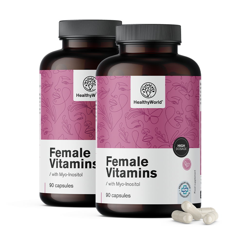 Vitamines pour les femmes avec du myo-inositol.