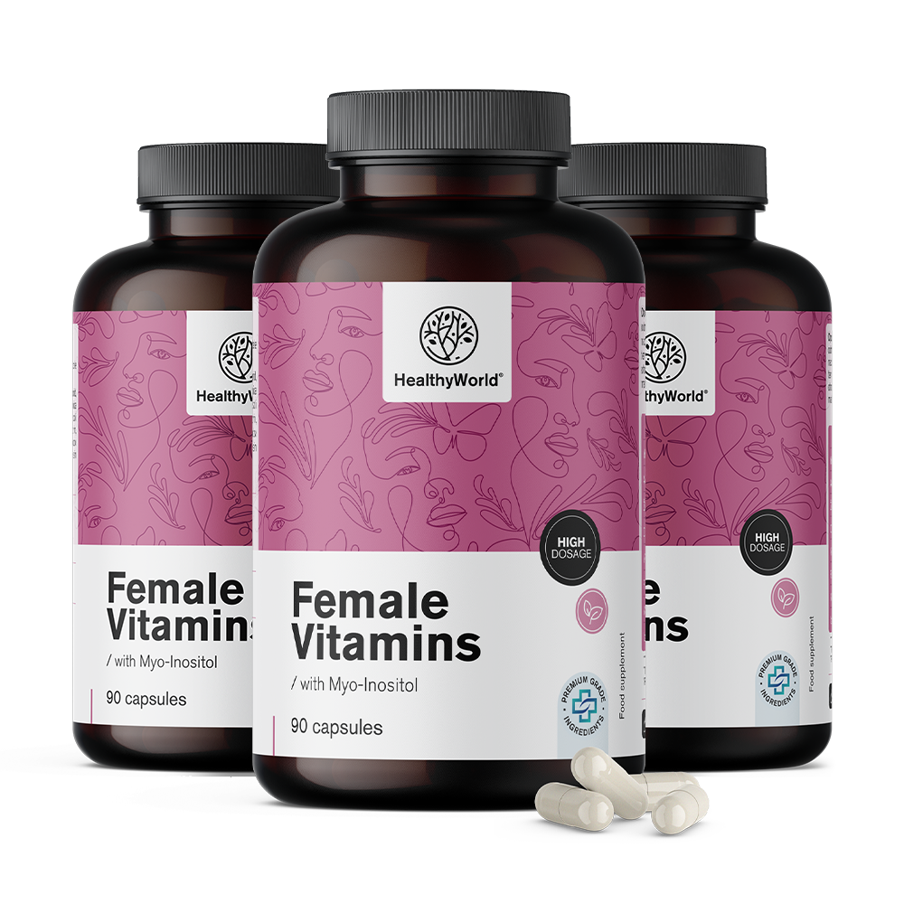 Vitamines pour les femmes avec du myo-inositol.