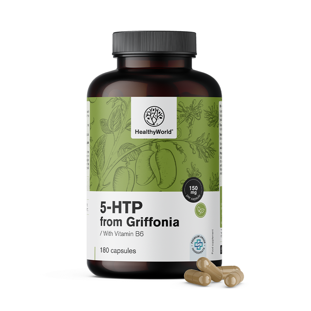 5-HTP 150 mg - Griffonia Simplicifolia.